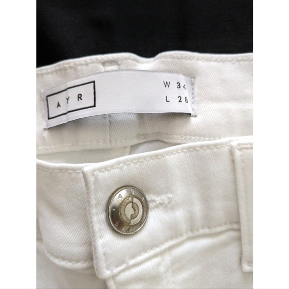 AYR The Chiller skinny white jeans 34 - Picture 10 of 12
